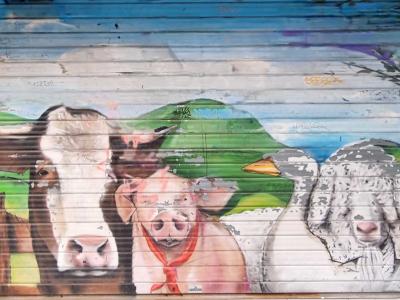 Auvergne Farm Animals — Street art in Clermont-Ferrand