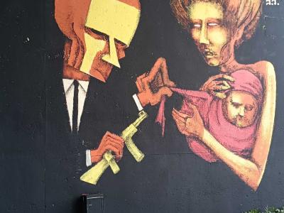 Guernica Pitalismo — Street art de fkv37 (FUKOV37) à Nantes