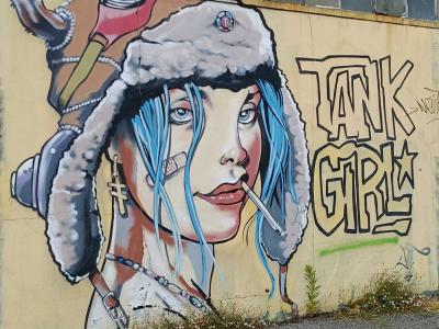 Tank Girl par Jef — Street art de Jef à Redon