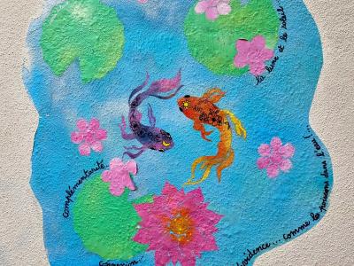 Colorful Flowers and Creatures — Street art in Clermont-Ferrand
