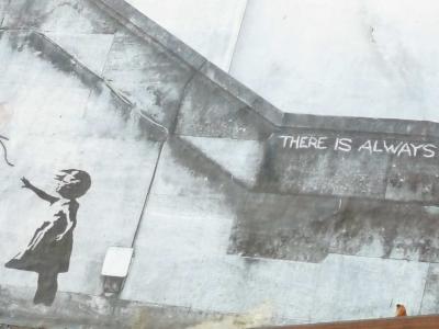 The Girl with the Red Balloon — Street art in Stade