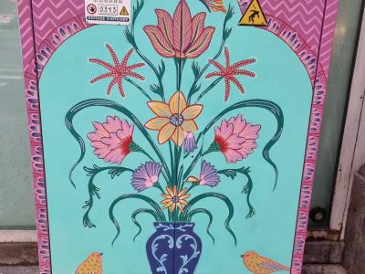 Bouquet floral oriental — Street art à Strasbourg
