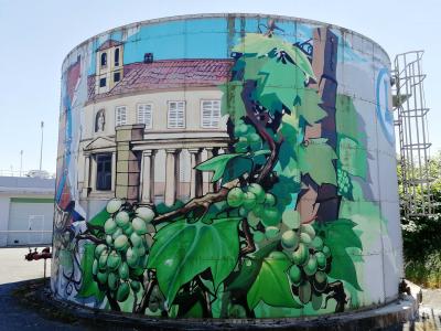 Hellfest Clisson Wine Estate Mural — Street art in Clisson