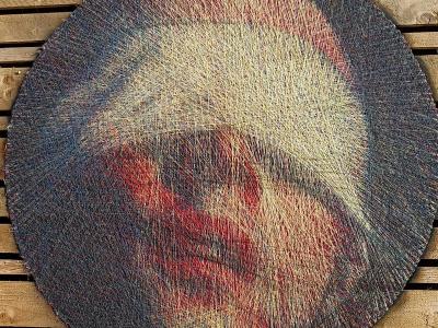 Portrait pointilliste — Street art à London