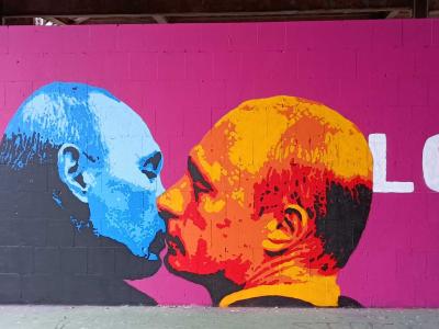 One Love - Universal Embrace — Street art by Lapiz in Berlin