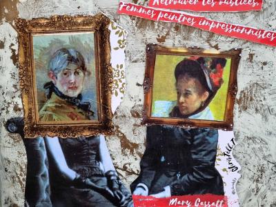 Berthe Morisot et Mary Cassatt par ChrisTèll — Street art de ChrisTèll.T à Clermont-Ferrand
