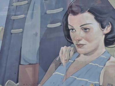 Two Vintage Women - Retro Atmosphere — Street art in Toulouse