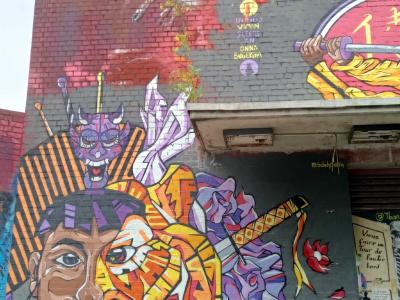 Energetic Multi-Color Portrait — Street art by Seboh in Berlin