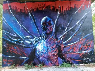 Vecna Stranger Things — Street art in Nantes