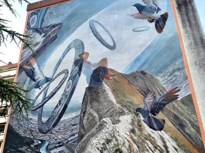 Sincronie — Street art by Vesod in Grenoble