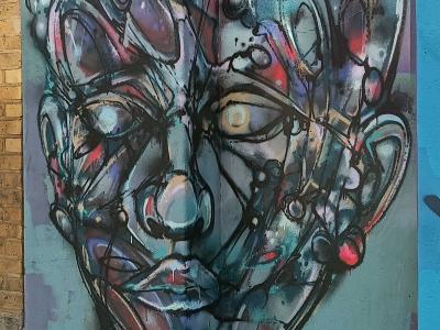 Mind Network Abstract — Street art in London