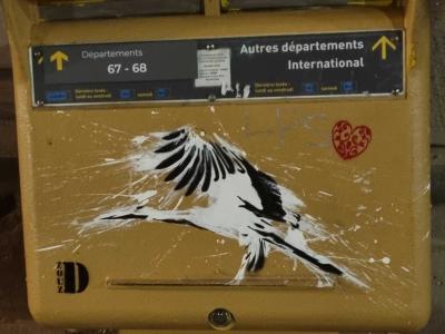 Flight of Correspondence — Street art in Strasbourg