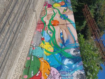 Colorful Characters on Wall in Lisbon — Street art in Lisbon