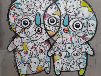Univers stylisé MOOGI — Street art à Roubaix