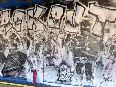 Blackout Total Darkness — Street art in Nantes