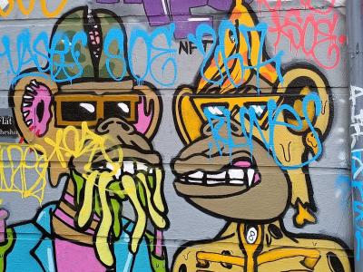 Fun Apes NFT Urban Art — Street art in London