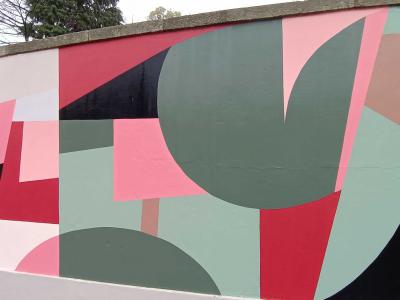 Composition géométrique par Contra — Street art de Contra à Porto