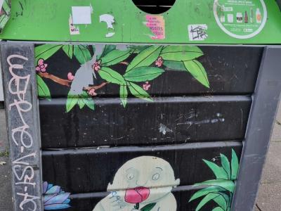 The Creature and the Fruit — Street art in Strasbourg