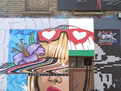 Mixed Portrait Collage — Street art in London