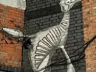 Squelette blanc — Street art à London