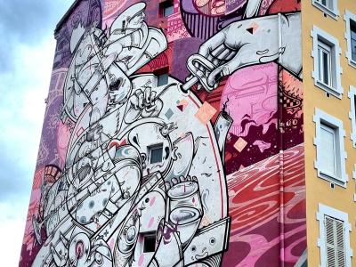 Food for Thought — Street art de How & Nosm à Grenoble