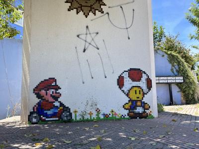 Mario Bros en mosaïque — Street art à Beniarbeig
