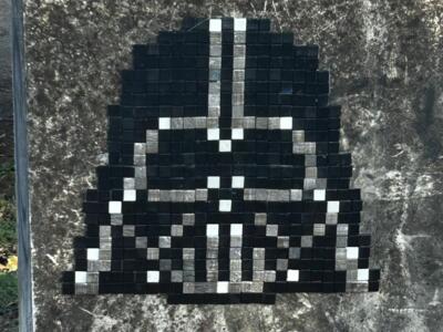 Dark Vador — Street art de Astro Boy à Beniarbeig