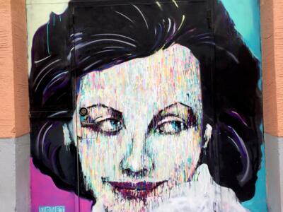 Greta Garbo — Street art de Martin Monet à Stockholm