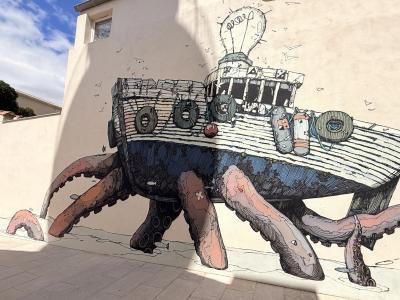 Bateau aux tentacules
