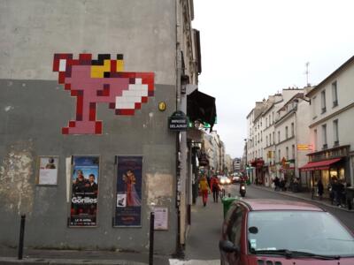PA_1039, Space Invader de l'impasse Delaunay — Street art de Invader à Paris