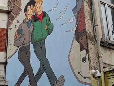 Broussaille by Frank Pé — Street art by Frank Pé in Bruxelles