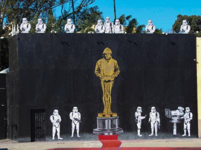 Oscar Stormtroopers — Street art de Mr. Brainwash à Los Angeles