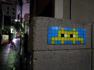 TK_12, Space Invader de Jingumae 4-chōme — Street art de Invader à Tokyo