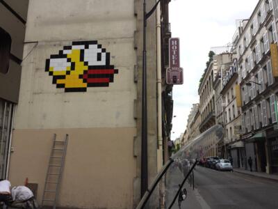 PA_1089, Space Invader on 79 rue de la Boétie — Street art by Invader in Paris