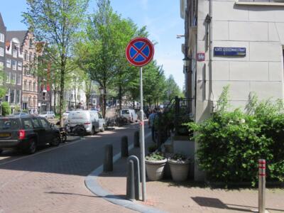 AMS_08, Space Invader de Korte Leidsedwarsstraat — Street art de Invader à Amsterdam