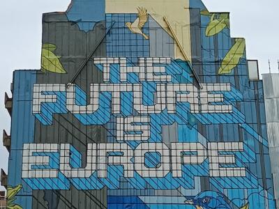 The Future is Europe by Novadead — Street art by NovaDead in Bruxelles