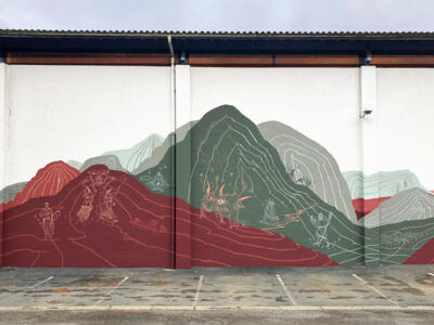 Novempopulania — Street art by Mioshe in Hasparren