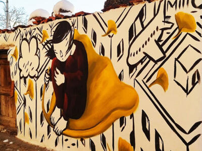 Untitled (Millo) — Street art by Millo in Aielli