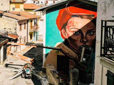 Futura — Street art by Antonio Cotecchia in Aielli