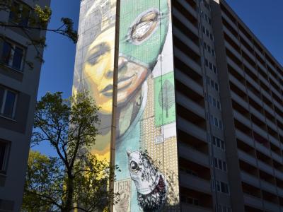 2268 Miles & Luchadora Pachamama — Street art de Tankpetrol à Berlin