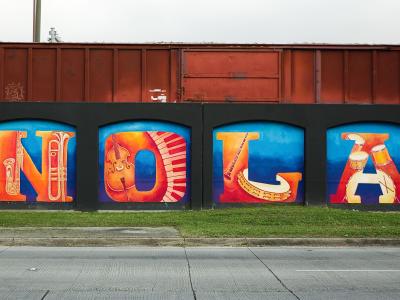 Corridor artistique Tchoupitoulas — Street art de Jamar Pierre à New Orleans