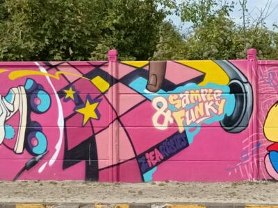 Sample & Funky, rollers et baffle — Street art à Reims
