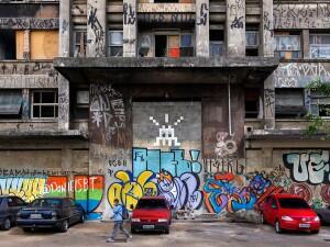 SP_45, Space Invader d'Avenida Nove de Julho — Street art de Invader à São Paulo