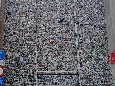 Doodle Wall by Mr Doodle — Street art by Mr Doodle in Bruxelles