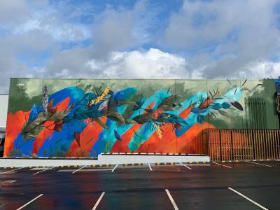 Croydon Native Flora — Street art by Meggs in Melbourne