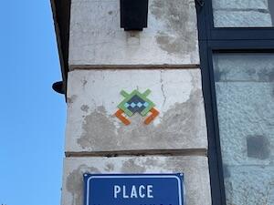 GRN_13, Space Invader on 11 Place Victor Hugo — Street art by Invader in Grenoble