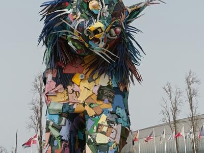 Iberian Lynx in Trash, by Bordalo II — Street art by Bordalo II in Lisboa