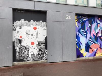 Guerrière — Street art de Fragola de la Vega à Clichy