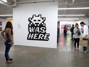 LA_172, Space Invader de Main St — Street art de Invader à Los Angeles