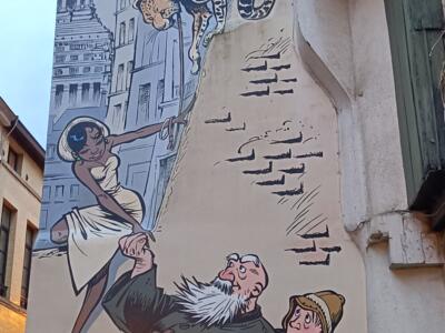 Odilon Verjus by Verron and Yann — Street art by Laurent Verron, Yann in Bruxelles
